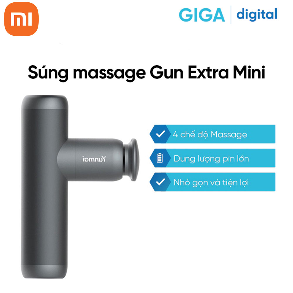Máy massage cầm tay Xiaomi YUNMAI Gun Extra Mini (MVFG-M281) - Pin 66 ngày - Hàng Chính Hãng