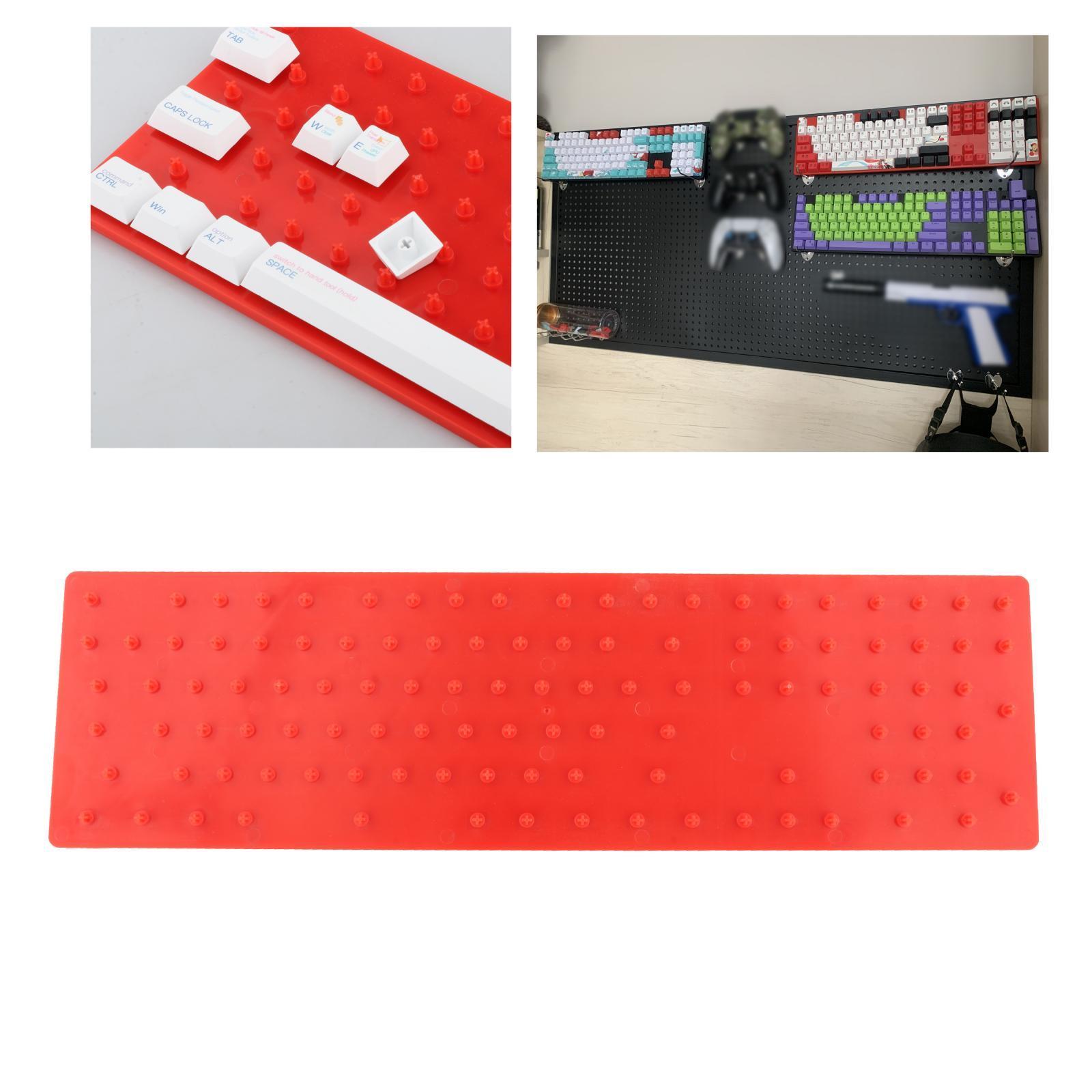 ABS Keycap Storage Box Keycaps Collection Keyboard Set Storage Dustproof Red