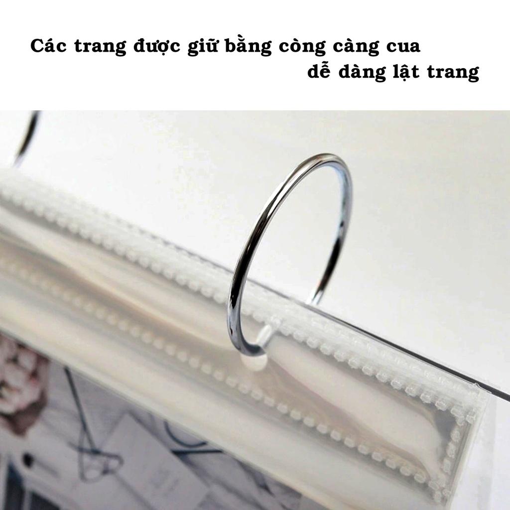 Album ảnh để bàn bằng nhựa acrylic trong suốt sang trọng đựng ảnh 6x9, 8x10, 9x12, 10x15 để bàn làm việc, trang trí nhà