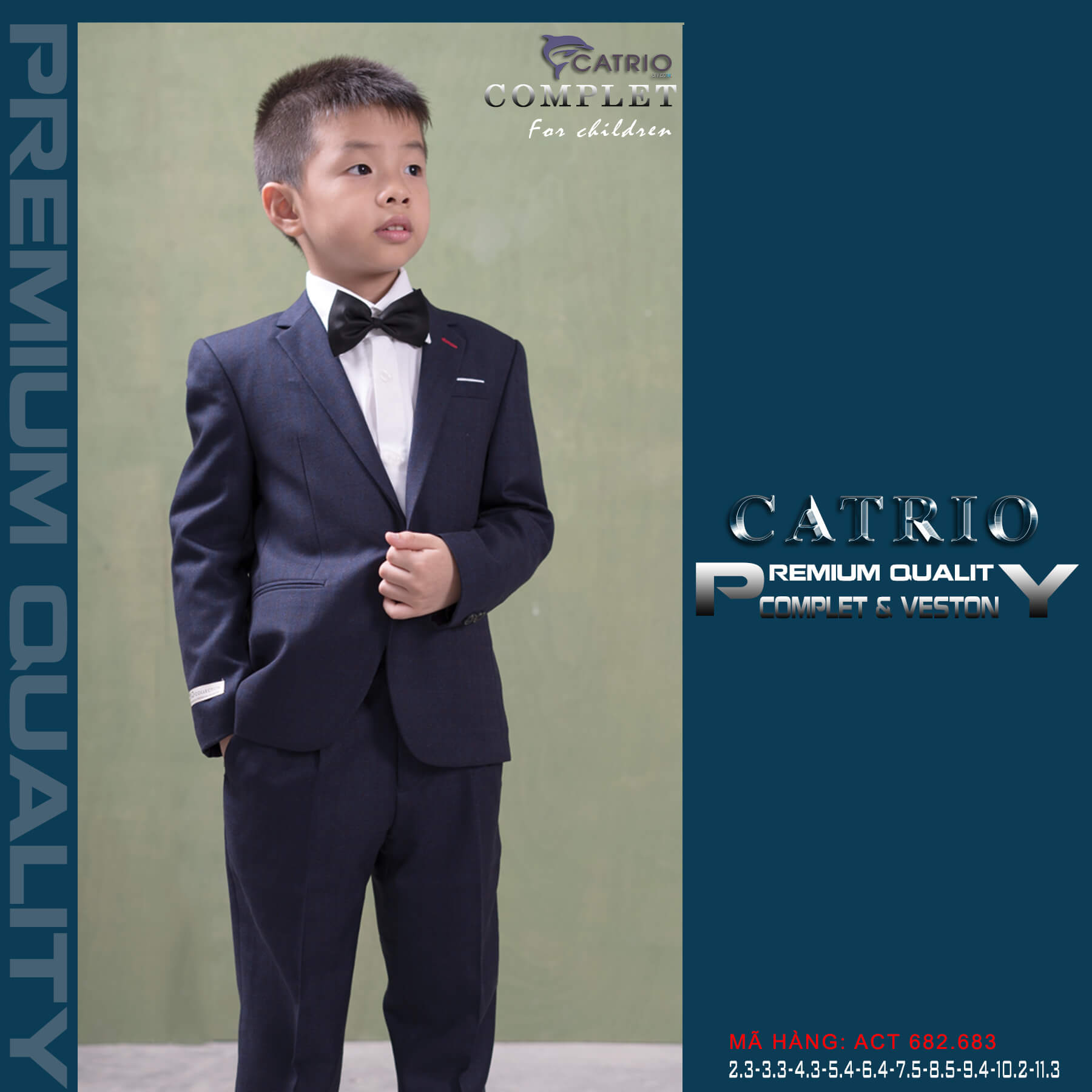 BỘ COMPLET TRẺ EM CATRIO ACT 683 CHO TRẺ EM TỪ 2 TUỔI ĐẾN 11 TUỔI THUỘC BST BỘ ĐỒ VEST QUẦN ÁO TRẺ EM CATRIO MÙA THU ĐÔNG NĂM 2021