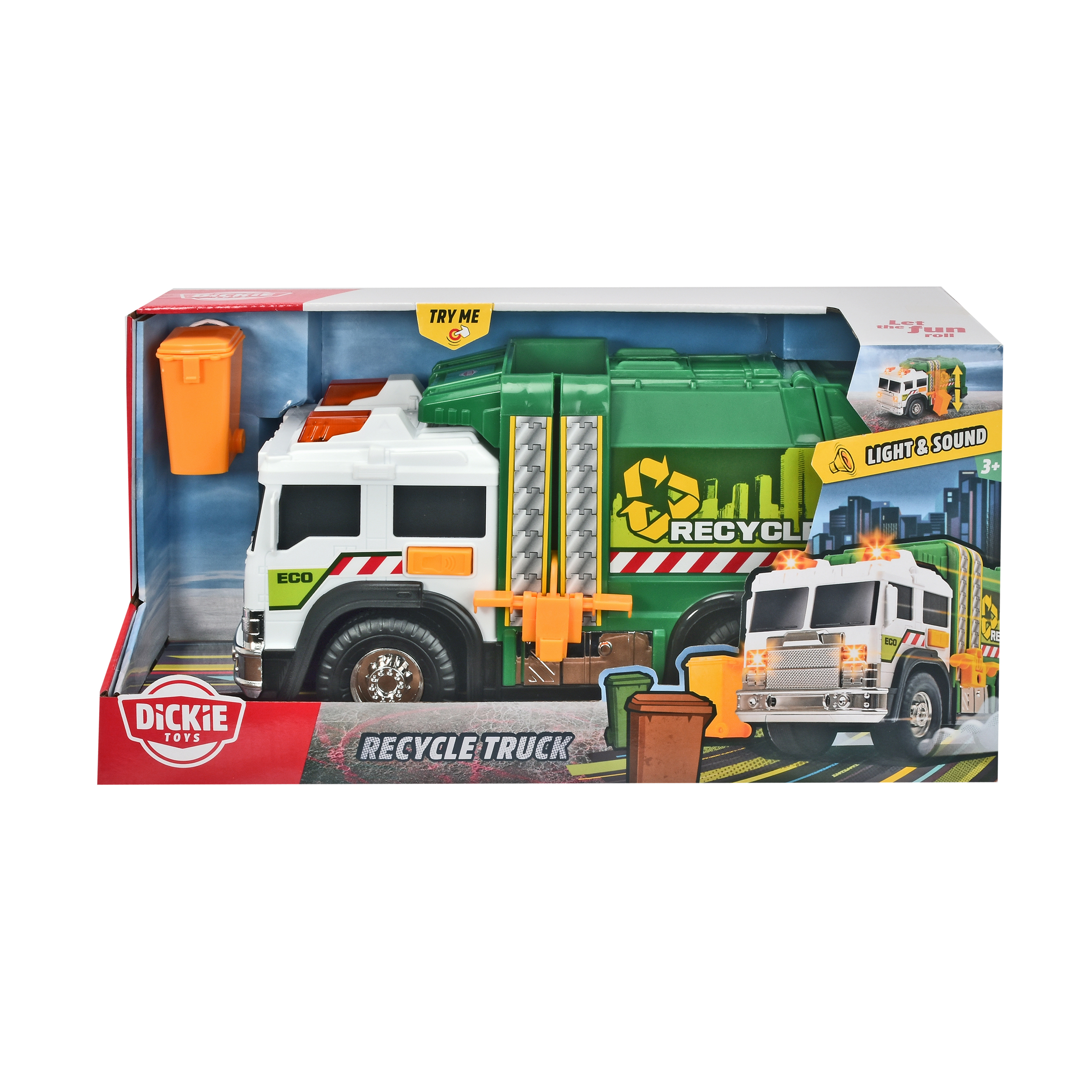 Đồ Chơi Xe Rác Vệ Sinh Đường Phố Dành Cho Bé Yêu DICKIE TOYS Recycle Truck 203306006 - Đồ Chơi Đức Chính Hãng