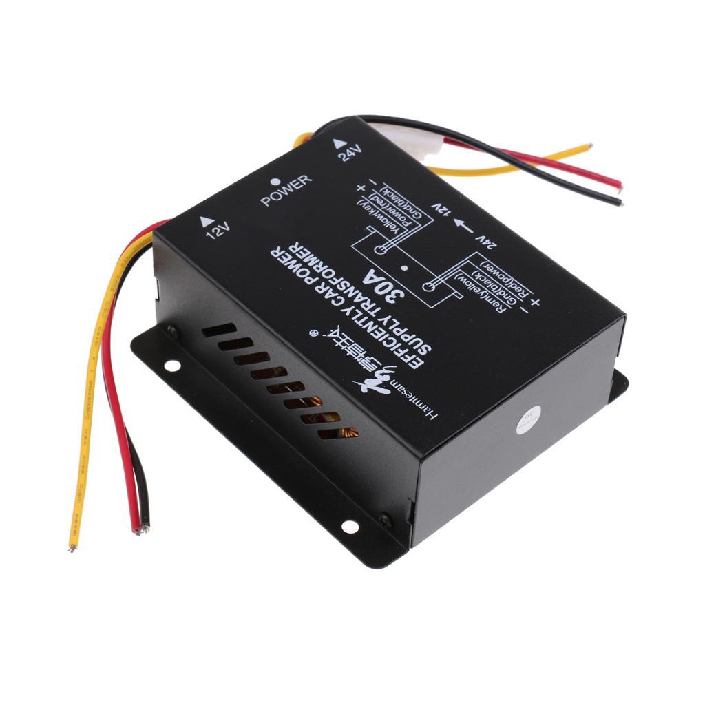 2X Car DC 24V to 12V 30A Power Supply Voltage Transformer Converter