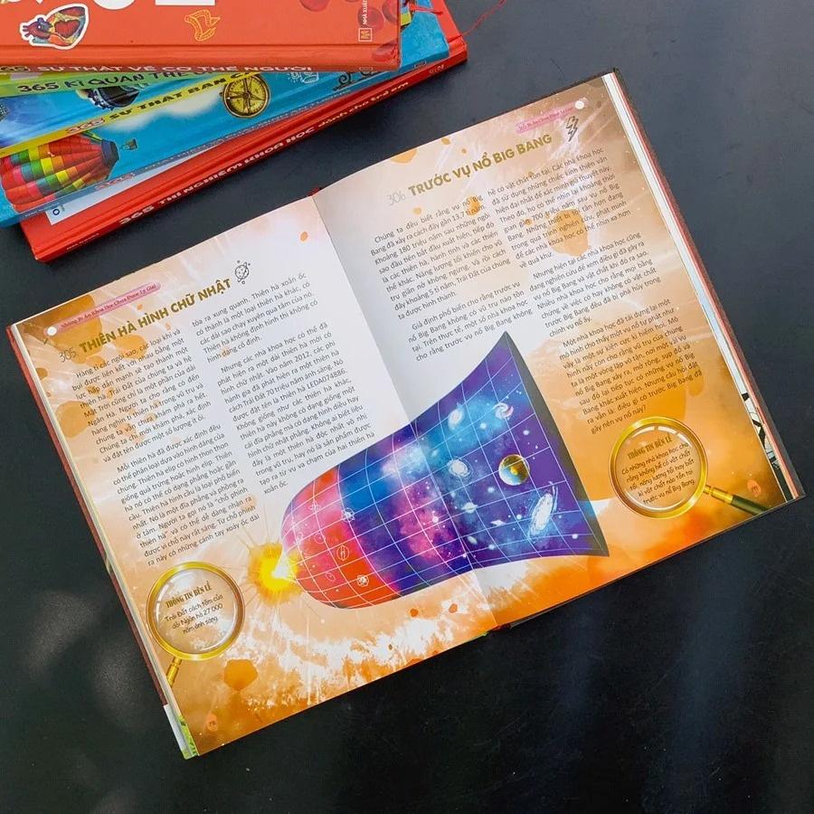 Combo 365 Bí Ẩn Chưa Được Lí Giải + 365 Thí Nghiệm Khoa Học Dành Cho Trẻ Em