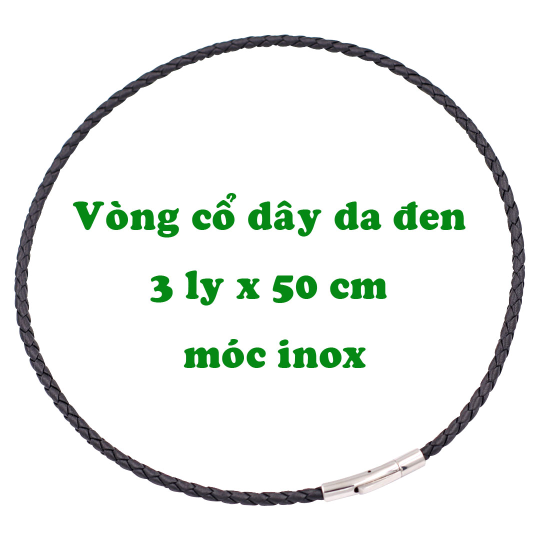 Mặt dây chuyền cung Hải Sư - Leo inox trắng kèm vòng cổ dây da đen + móc inox trắng, Cung hoàng đạo