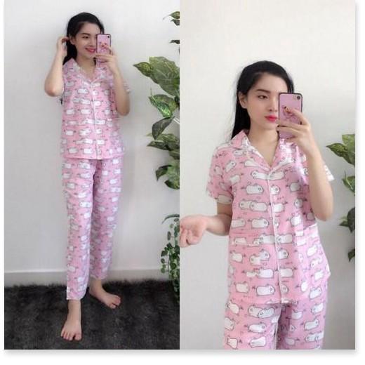 Pijama kate Thái tay ngắn quần dài