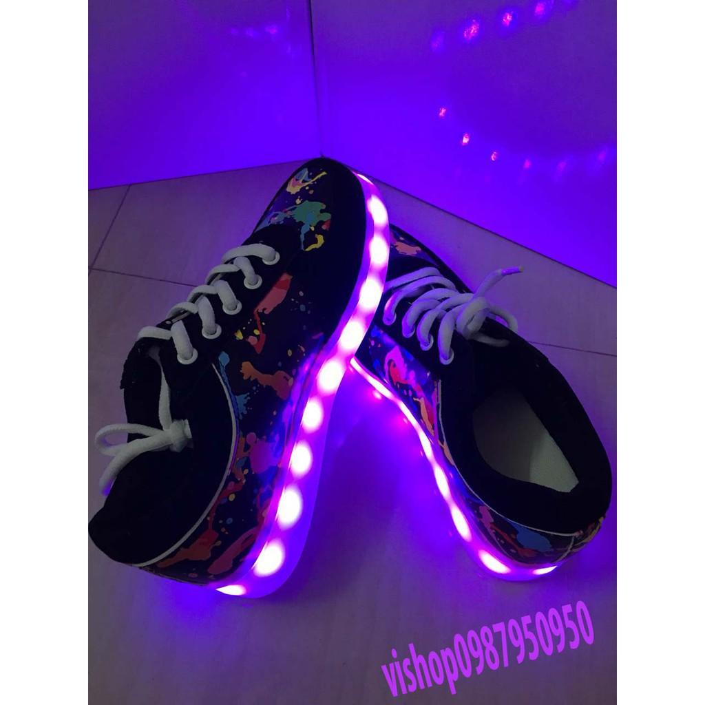 CÓ SẴN - RẺ VÔ ĐỊCH Giày Phát Sáng Họa Tiết Vảy Sơn (-ảnh thật video thật) ô tô ke mã số SP RB8430