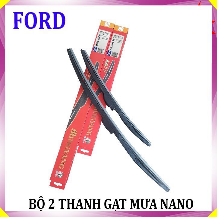 Gạt nước mưa ô tô đa năng Nano cao cấp dành cho hãng xe Ford: Transit-Ecosport-Everest-Focus-Fiesta-Ranger-Mon