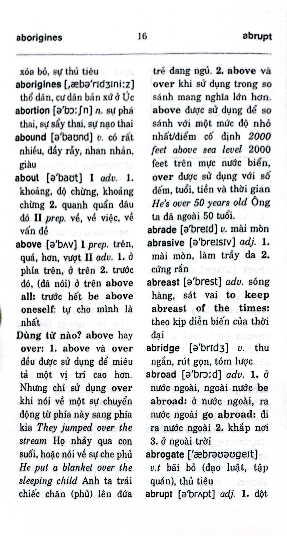 Sách - Từ Điển Anh-Việt Dùng Trong Nhà Trường (160.000 Từ, Cụm Từ Và Thành Ngữ, Tục Ngữ Phổ Biến) - ảnh 6