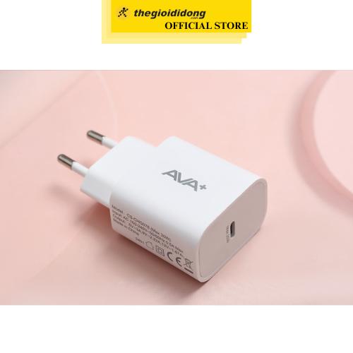 Adapter Sạc Type C PD 20W AVA+ CS-CHG078 - Hàng Nhập Khẩu
