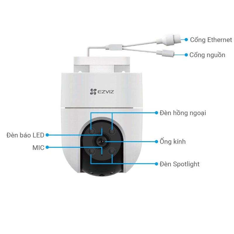 Camera Wifi Ezviz H8C 1080P Quay 360 độ, đàm thoại 2 chiều, nhận diện AI - Hàng chính hãng