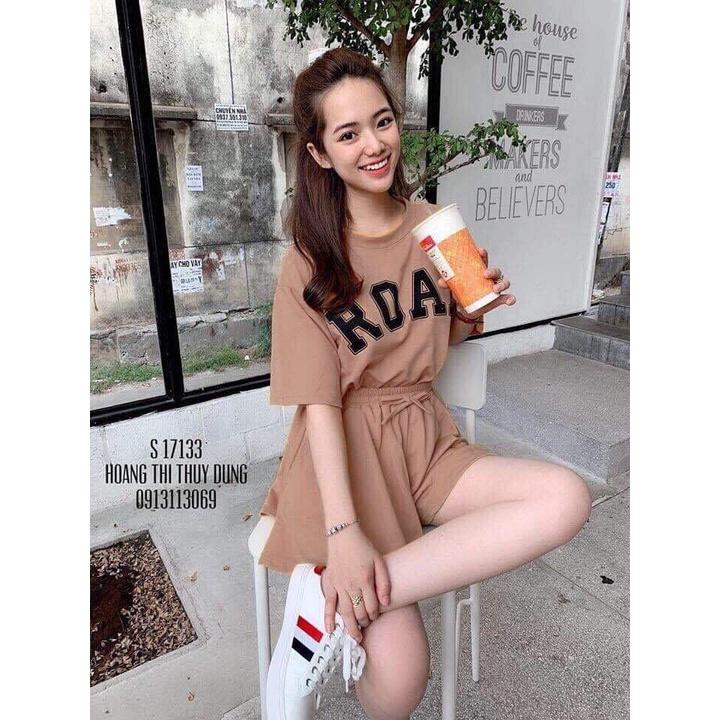 SET BỘ THỜI TRANG GIẢ CHÂN VÁY THÊU CHỮ DỄ THƯƠNG