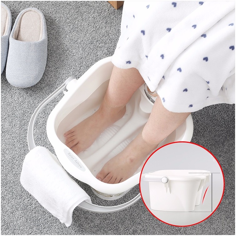 Chậu ngâm chân thư giãn Inomata Relax Ashiyu 13L - Hàng nội địa Nhật Bản |#Made in Japan| |#Nhập khẩu chính hãng| |#Mẫu Mới|