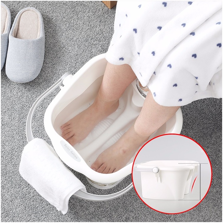 Chậu ngâm chân thư giãn (Foot Massage) Inomata Relax Ashiyu 13L - Hàng nội địa Nhật Bản |#Made in Japan| |#Nhập khẩu chính hãng| |#Mẫu Mới