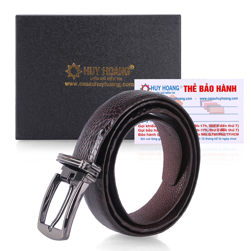 Thắt Lưng Nữ Da Đà Điểu Huy Hoàng HT5402 - Nâu Đất