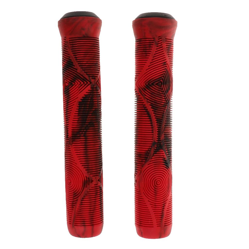 Bike Grips MTB BMX Non-slip Cycling Handlebar Lock on Grip 1Pair blue-black