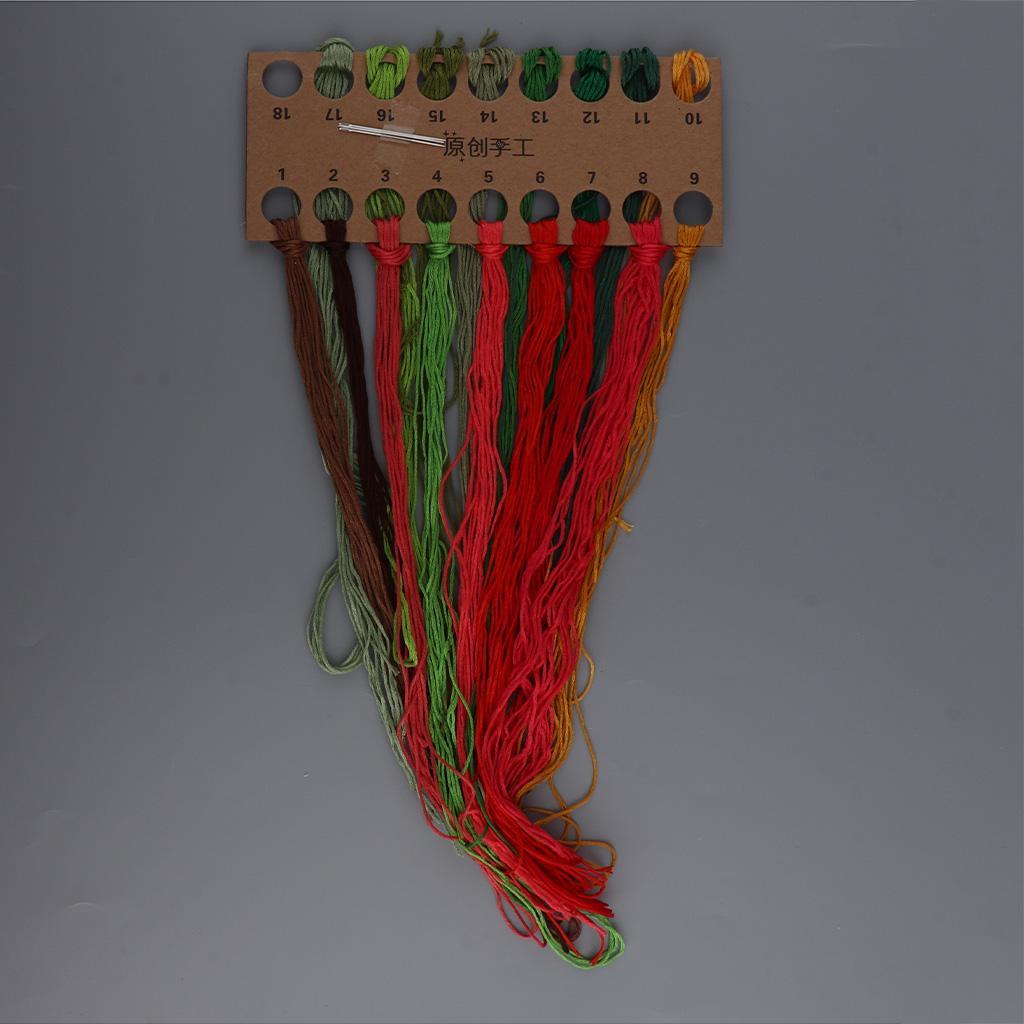 DIY Ribbon Flower Embroidery Set Starter Frame Cross Stitch for Beginner Needlework Kit Art Craft Sewing Accessories