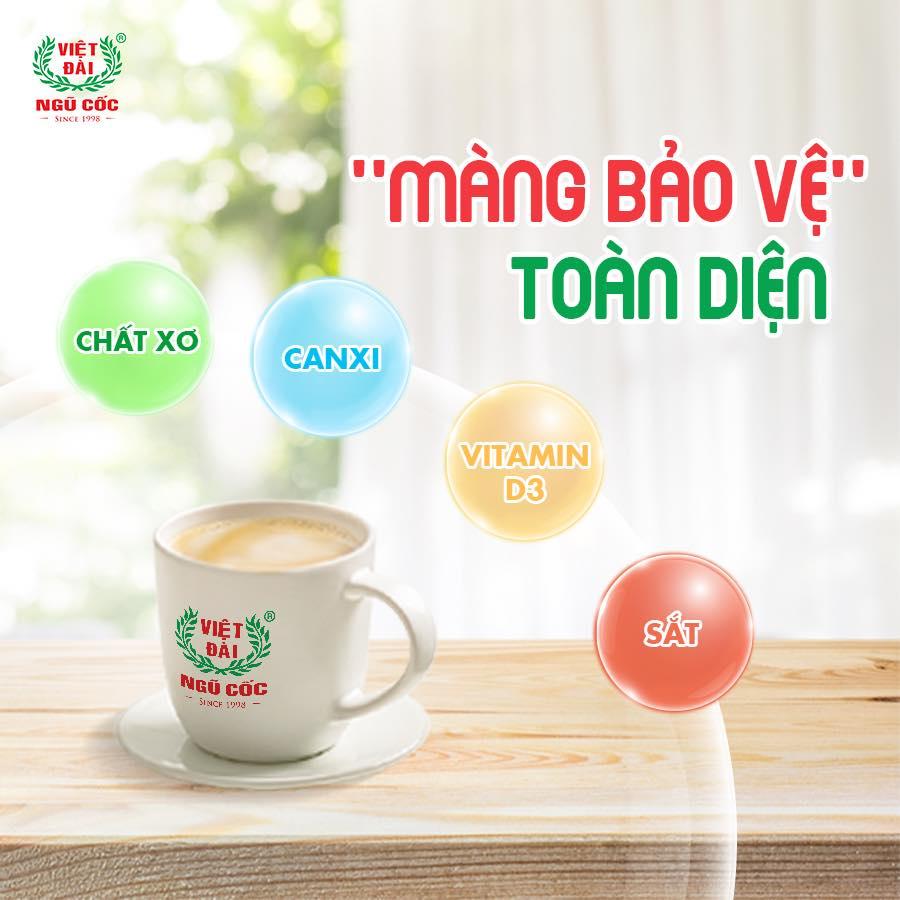 Combo 5 Bột Ngũ Cốc Methi VIỆT ĐÀI Không Đường Thích Hợp Dành Cho Người Giảm Cân Eat Clean Túi 600g