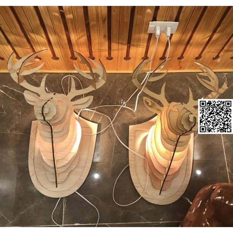 Khung gỗ lồng đèn nghệ thuật 1037