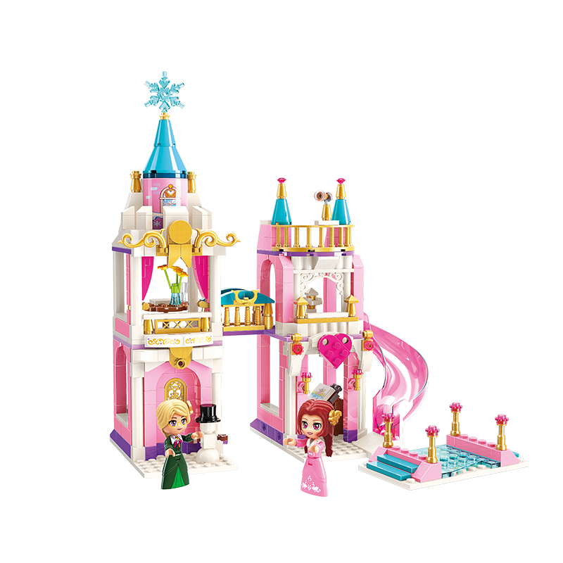 Đồ chơi lắp ráp xếp hình lâu đài công chúa Qman 2615 - Ngôi nhà ngắm cảnh (405 mảnh ghép) - Dành cho bé gái từ 6 tuổi