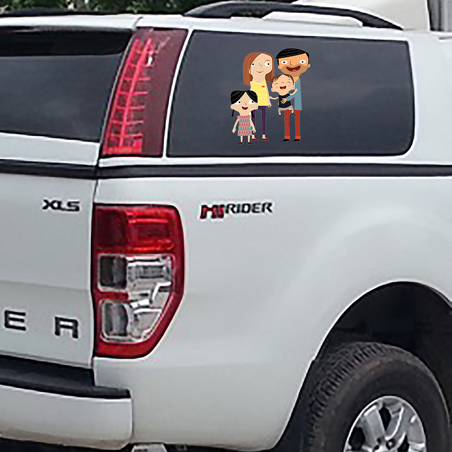 Sticker dán xe Family_Car_41