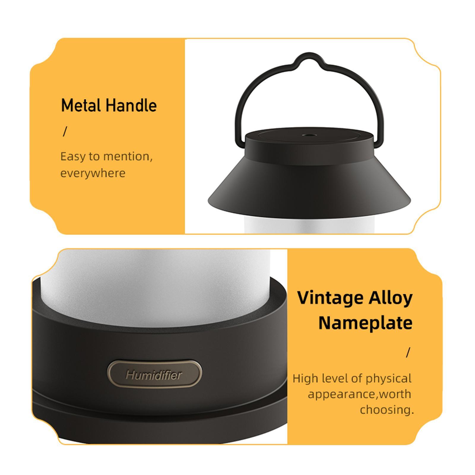 Mini Air Humidifier with Handle 400ml Auto Shut Off for Desk Car Home