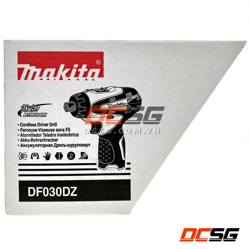Máy khoan, vặn vít dùng pin 10.8V Makita DF030DZ