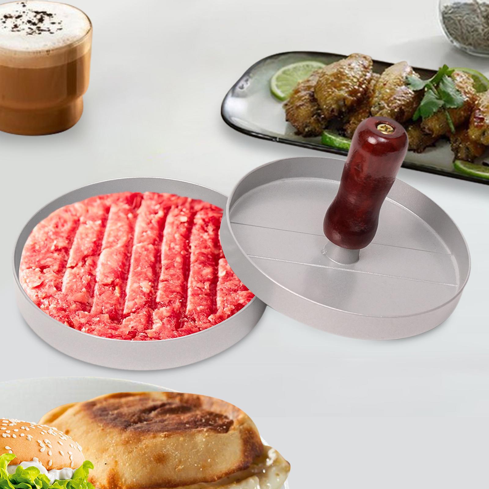 Burger Press, Hamburger Press Patty Maker, Kitchen Tool Nonstick Aluminum Alloy for Sandwich, Grill, Beef, Meat