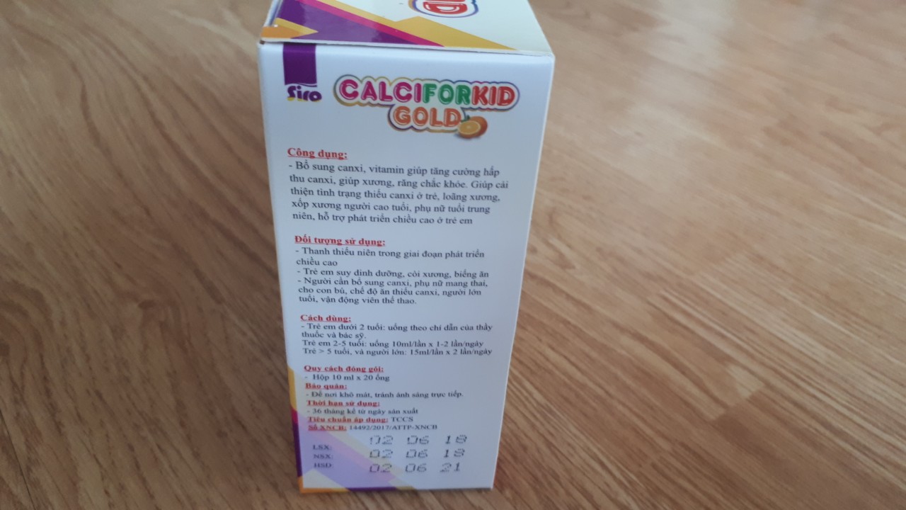 Thực phẩm chức năng Canciforkid Gold – bổ sung Canxi