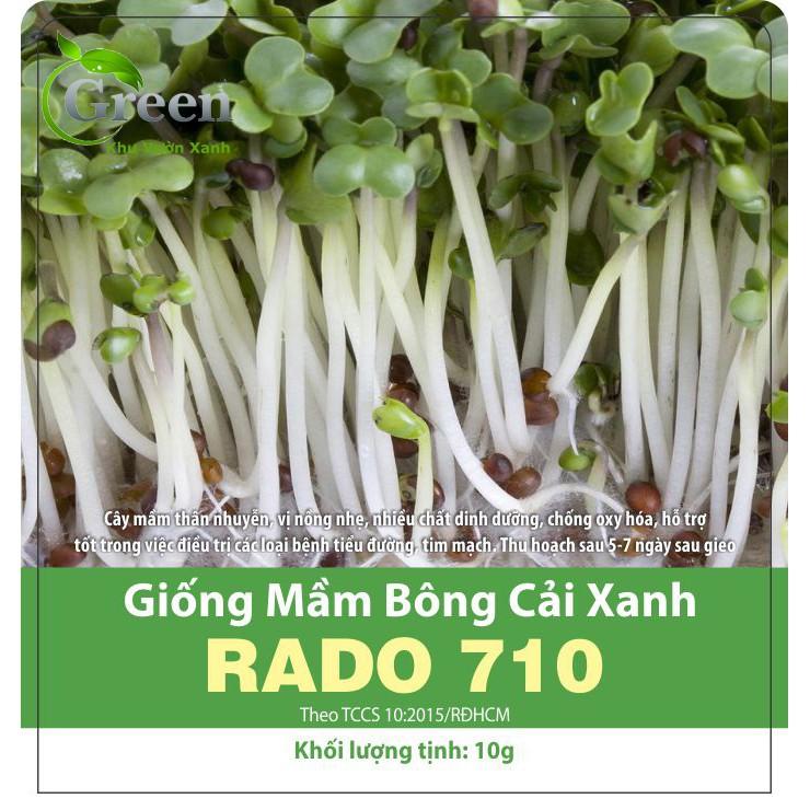 Hạt Giống Rau Mầm Bông Cải Xanh (Súp Lơ Xanh)