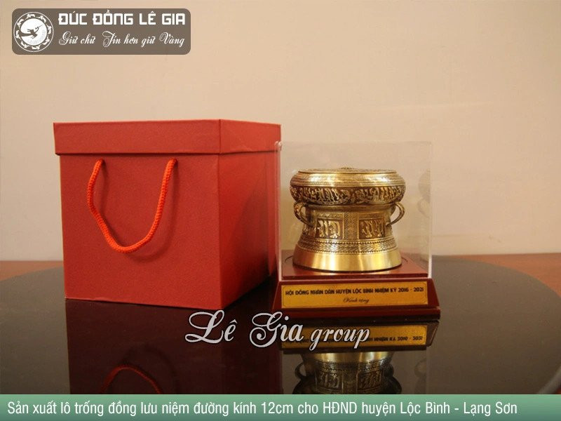 Trống đồng quà tặng đường kính 12cm