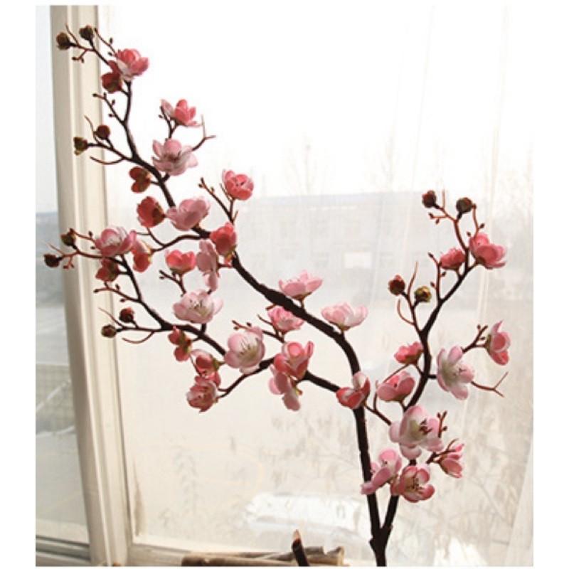 Hoa giả LMS- cành Mai nhân tạo 94cm mang đậm phong cách cổ điển, hoa decor cao cấp cho không gian tươi mới sang trọng