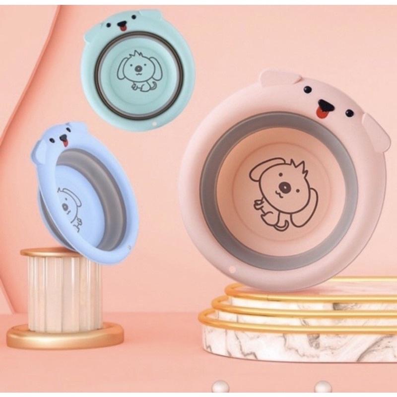 [HOT] Chậu Silicon Gấp Gọn ANHOME Tiện Dụng Giá Rẻ, Chậu Silicon Gấp Gọn Hình Chó Con Cute Cho Bé Yêu