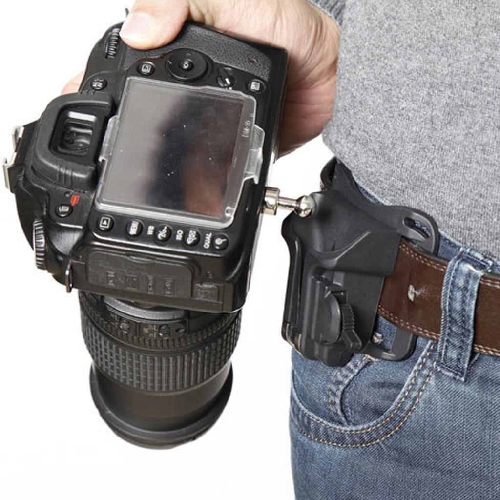 Universal Camera Waist Clip Holder Quick Release Belt Mount Buckle for DSLR