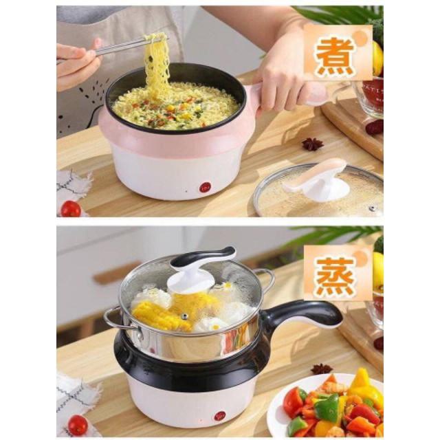 CA NẤU MÌ CÓ LỒNG HẤP INOX 18CM