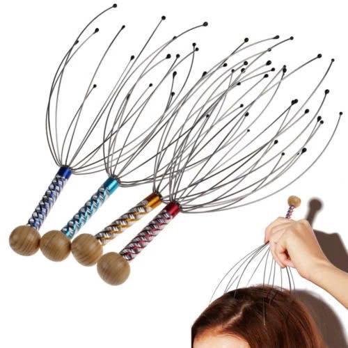 Cây Massage - Mát Xa Da Đầu Thư Giãn (23cm)- Chất Liệu Thép Không Gỉ Inox 304