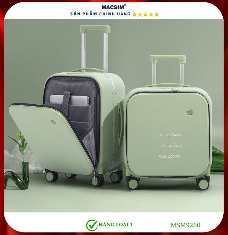 Vali cao cấp Macsim MiXi MSM9260- màu xanh ( 20 incher )