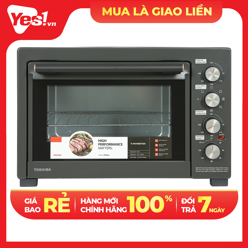 Lò nướng Toshiba TL-MC40EZF 40 lít - Hàng Chính Hãng - Chỉ Giao Hồ Chí Minh