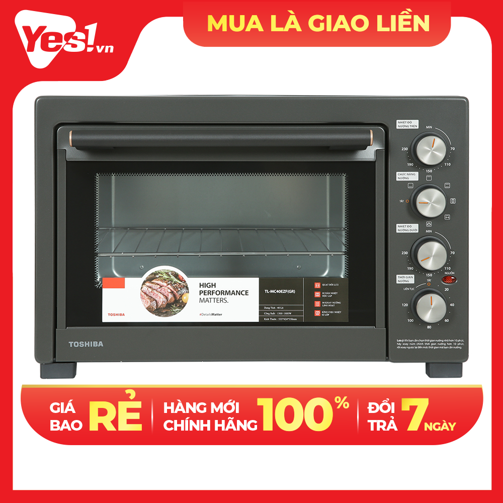 Lò nướng Toshiba TL-MC40EZF(GR) 40 lít - Hàng Chính Hãng - Chỉ Giao Hồ Chí Minh