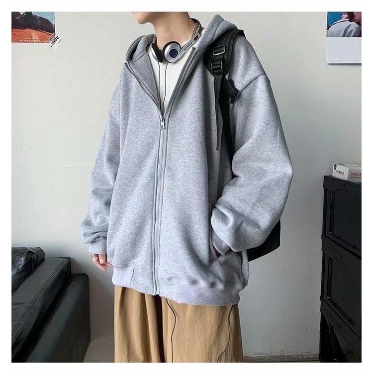 Áo Khoác Hoodie Nỉ Trơn Basic 159