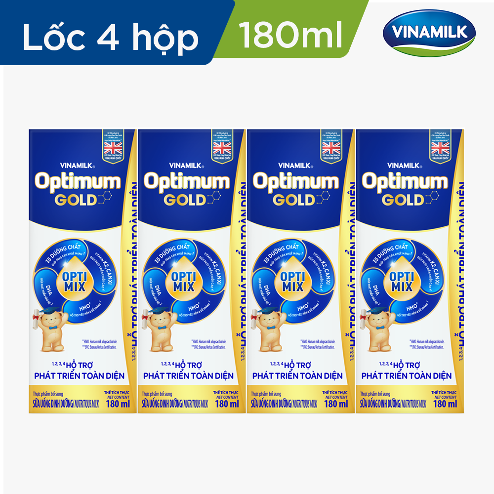 48 HỘP SỮA BỘT PHA SẴN OPTIMUM GOLD 180ML