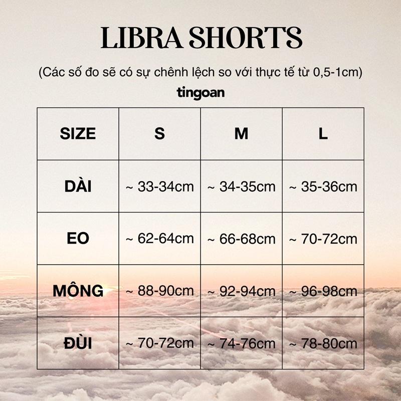 Quần short cạp cao gập gấu vải gấm trắng tingoan LIBRA SHORT /WH