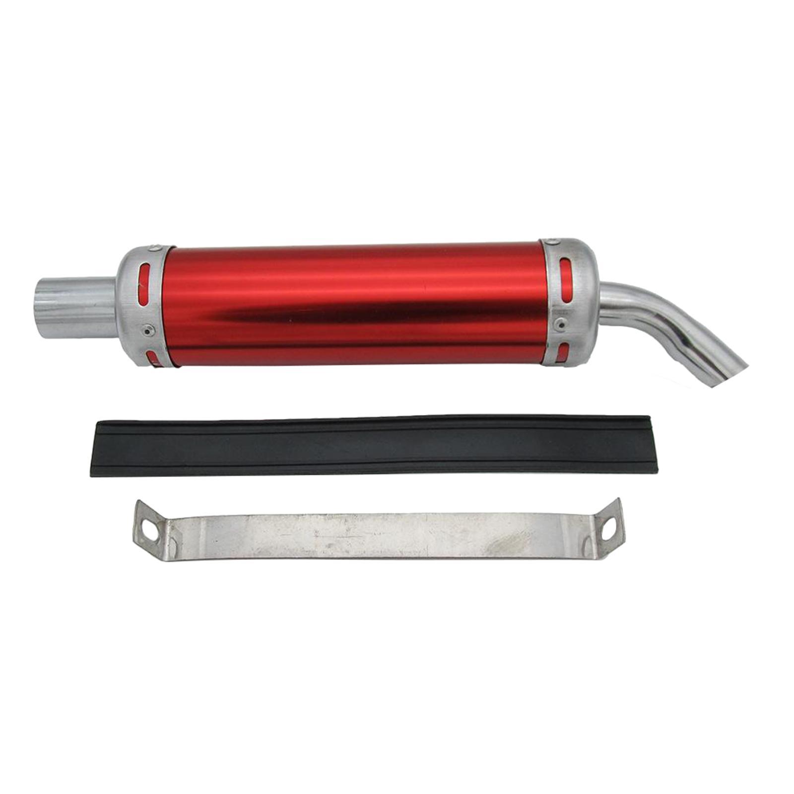 Inlet Motorcycle Exhaust Pipe for Motorbike Black