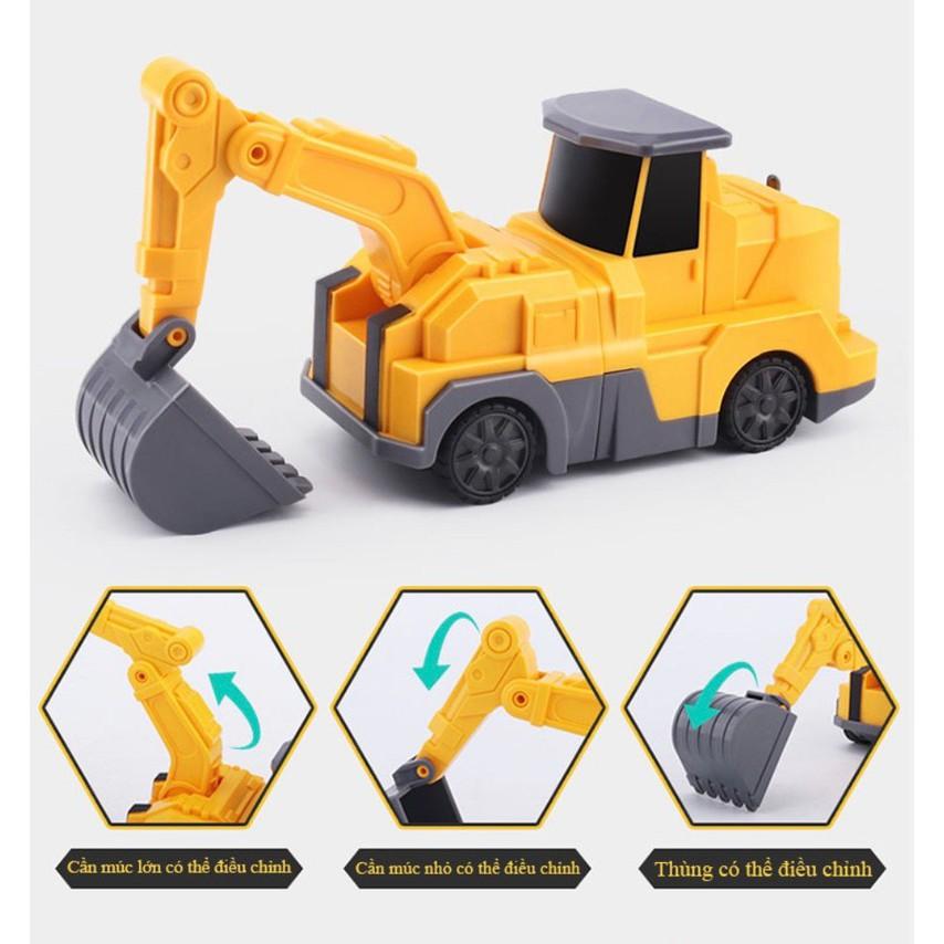 Đồ chơi 7 ô tô ghép City Engineering Magnetic - 7-car toy