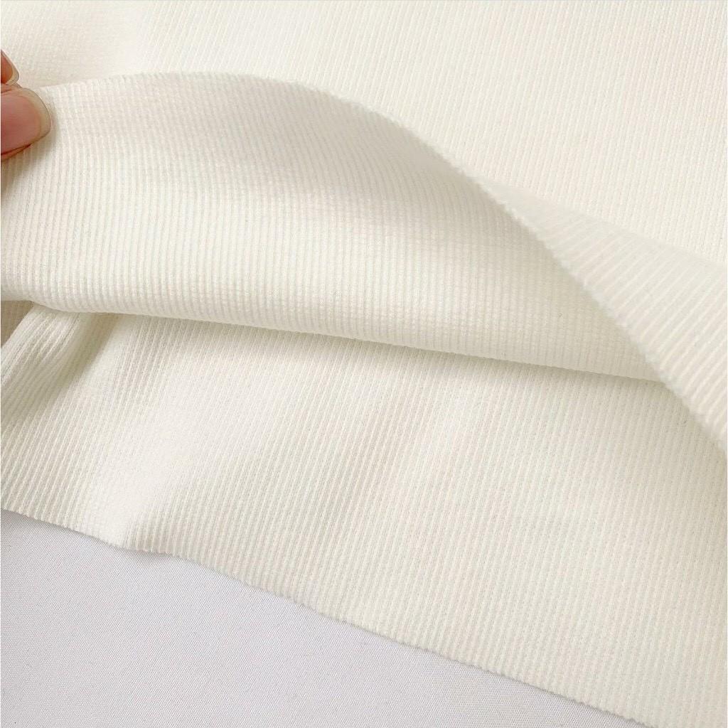 Áo Croptop Áo Ba Lỗ Nữ Thêu Bướm Xinh Xắn Chất Thun Cotton Mát Lịm