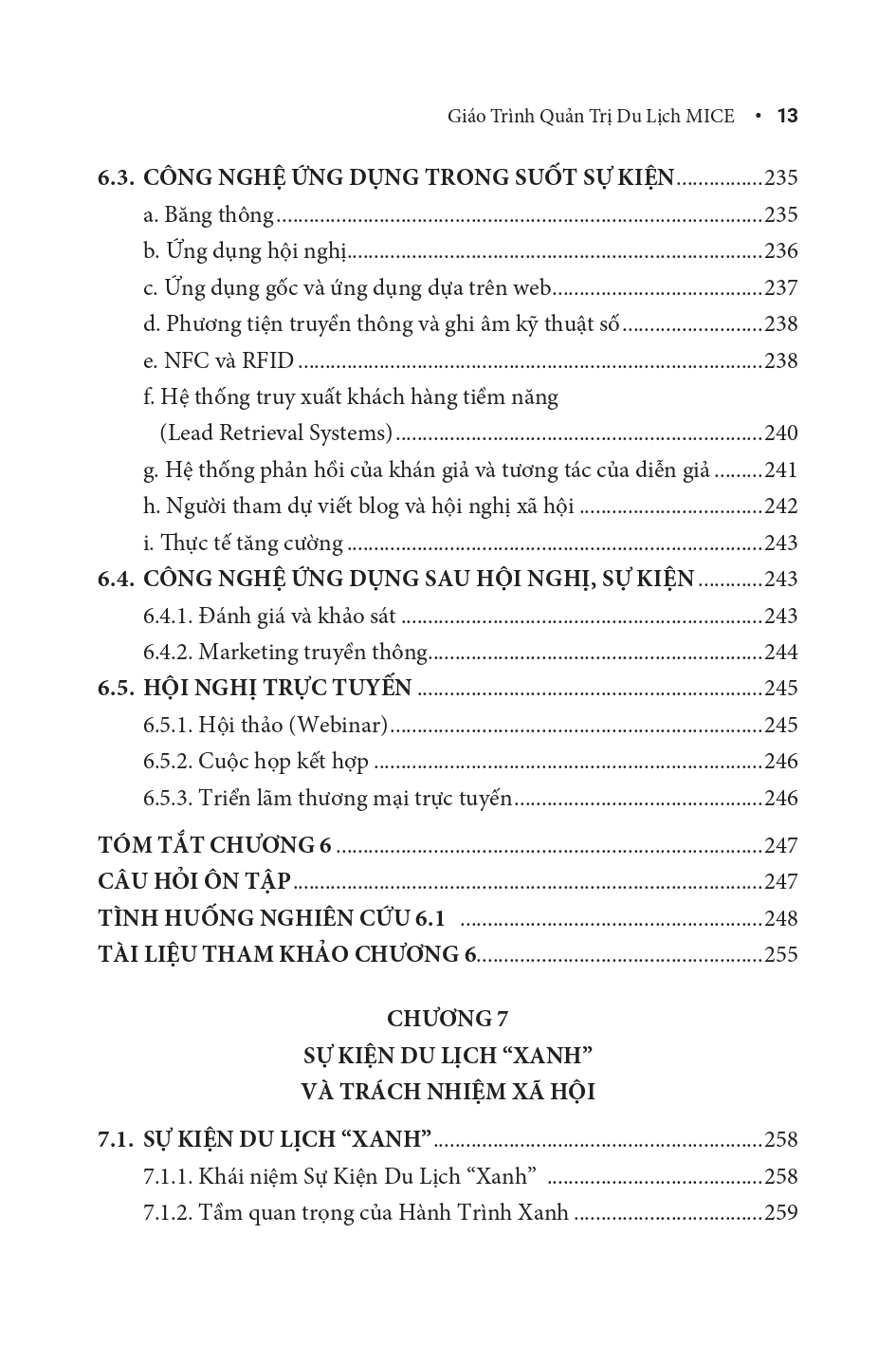 Giáo Trình Quản Trị Du Lịch MICE