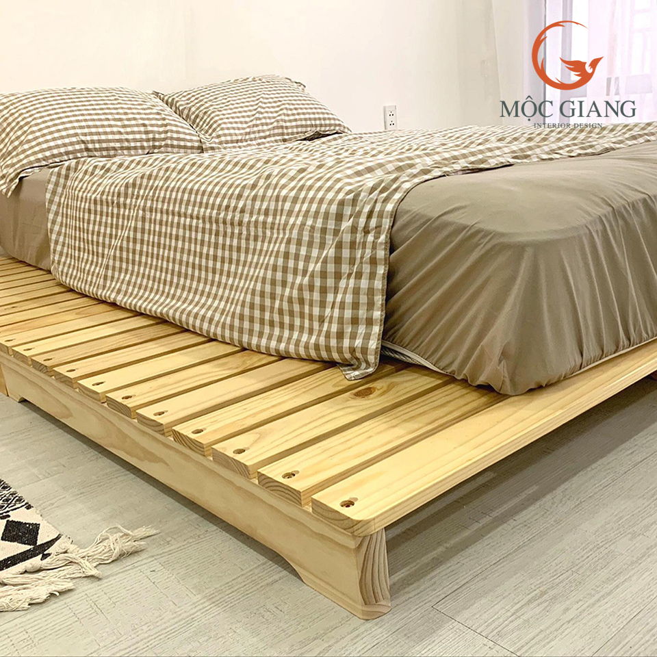 Giường Pallet Gỗ Thông - Giường Ngủ Pallet Cao Cấp Nội Thất Mộc Giang