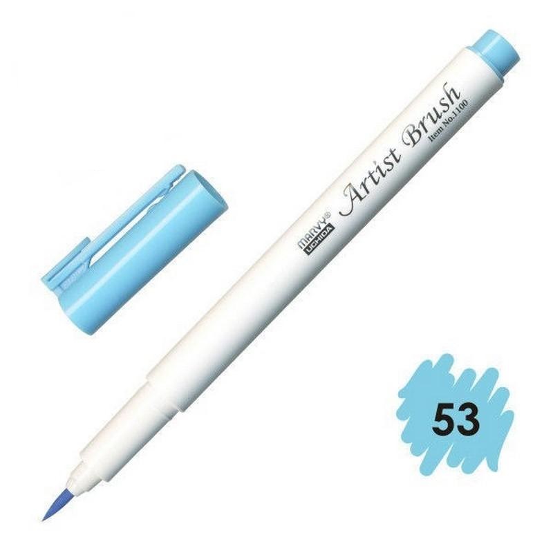 Bút lông đầu cọ viết calligraphy Marvy Artist Brush 1100 - Pale Blue (53)