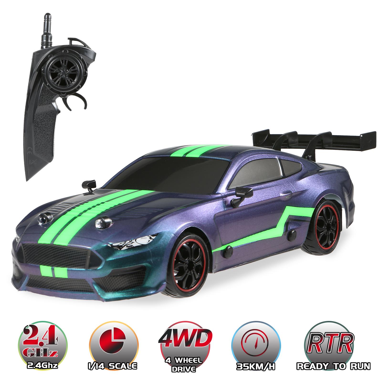 Xe Đồ Chơi Điều Khiển Từ Xa 80019 Rc Tỉ Lệ 1/14 2.4Ghz 4Wd 35Km/H Tốc Độ Cao Với Hai Loại Lốp Nhẹ Rc Drift Car
