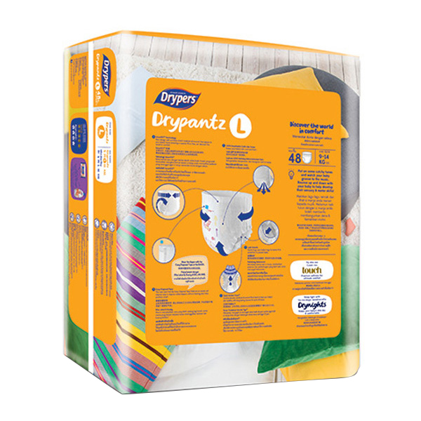 Tã quần trẻ em Drypers Drypantz L 48 miếng (9 - 14kg)