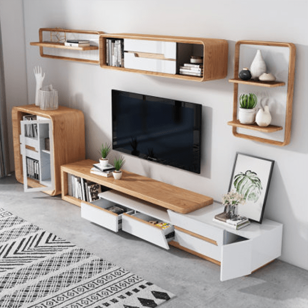 Kệ tivi phòng khách đẹp thiết kế thanh lịch